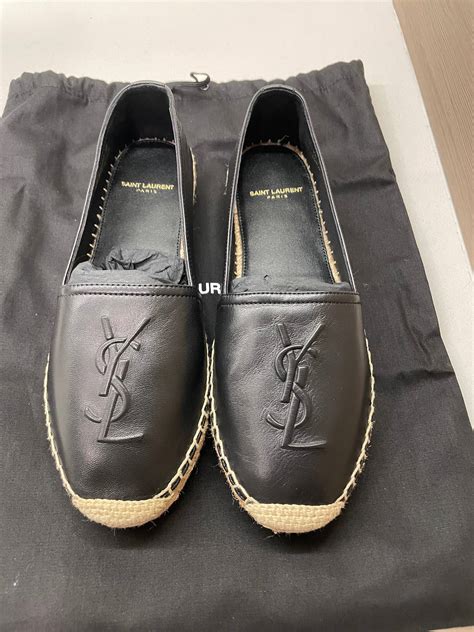 Saint Laurent Monogram Espadrilles In Lambskin 